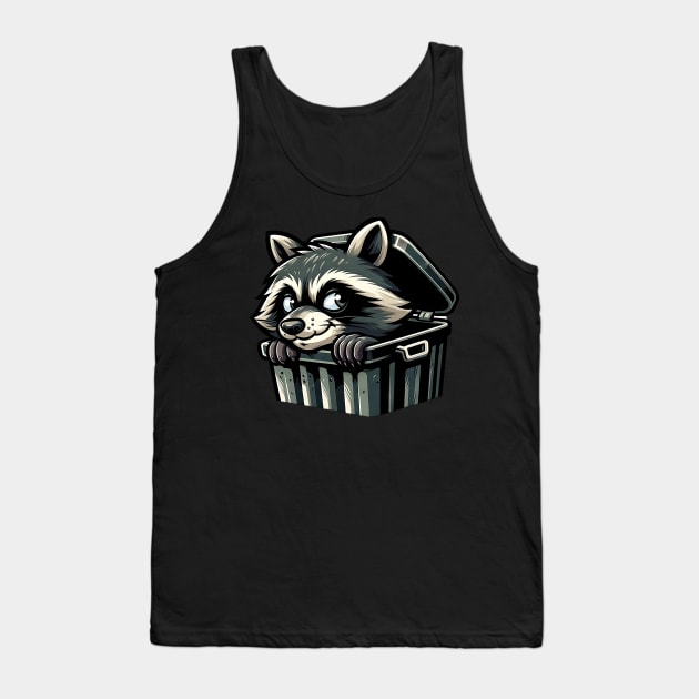 Mischievous Raccoon - Garbage Can Explorer Tank Top by DefineWear